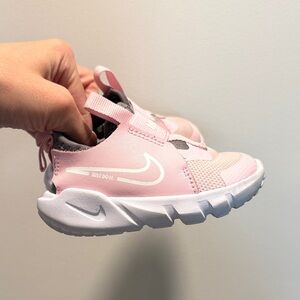 Nike Kids Pink & White Slip-On Athletic Sneakers